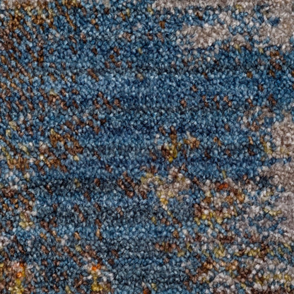 Holi Durable Performance Area Rug Indoor in Gray/Blue, 2' x 6'
