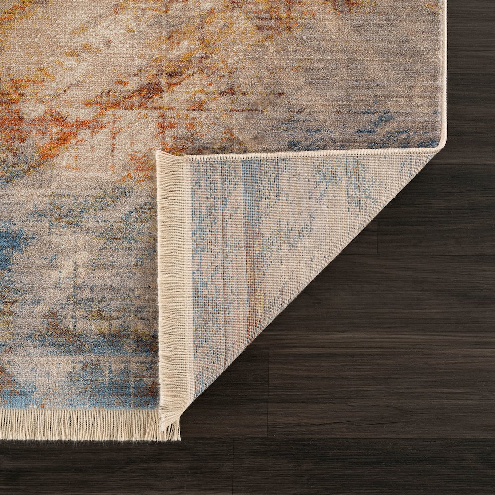 Holi Durable Performance Area Rug Indoor in Gray/Blue, 4' x 6'