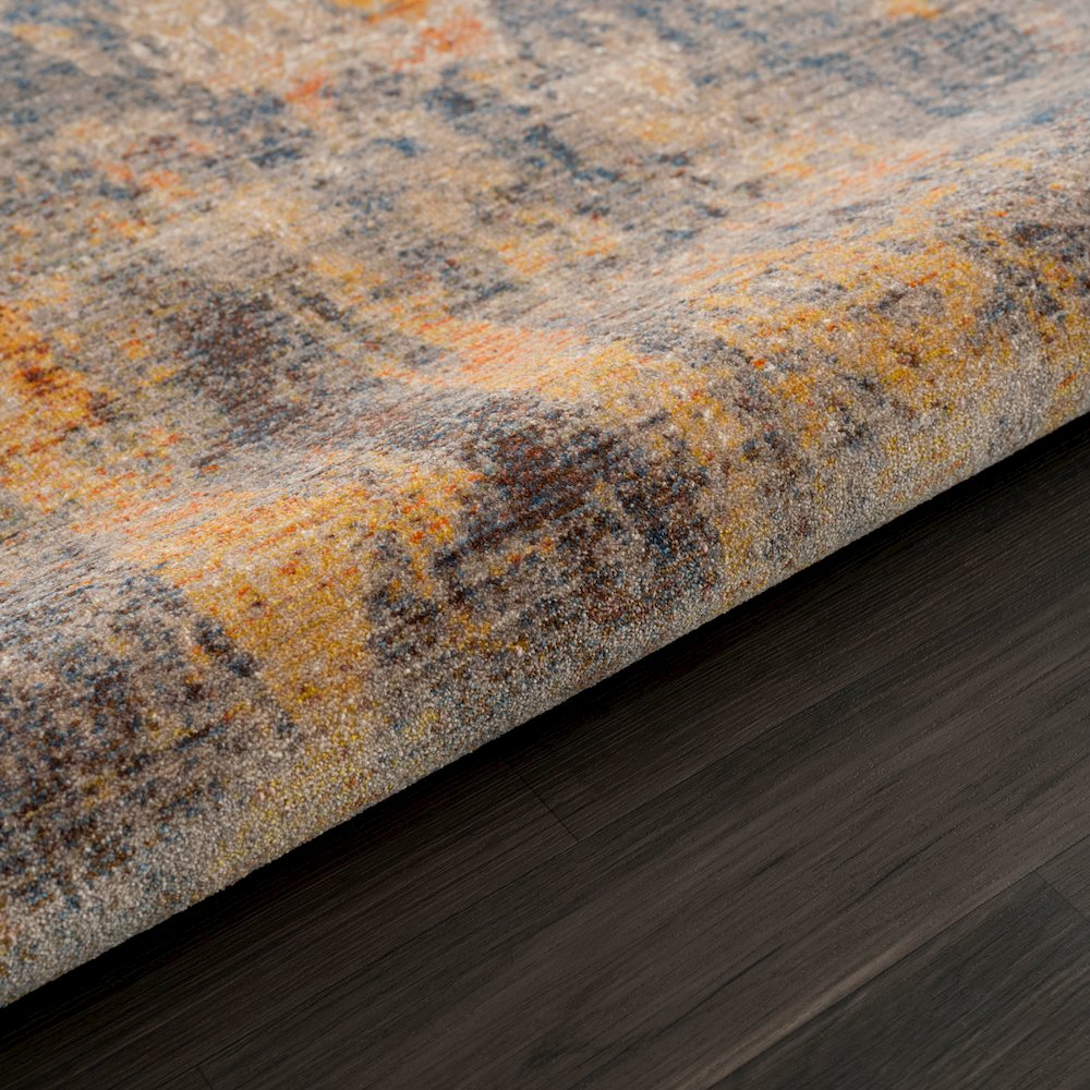 Holi Durable Performance Area Rug Indoor in Beige/Blue, 4' x 6'