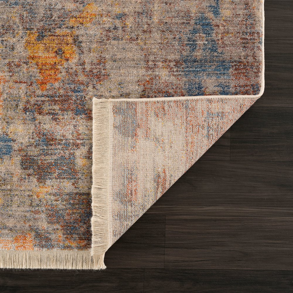 Holi Durable Performance Area Rug Indoor in Beige/Blue, 4' x 6'