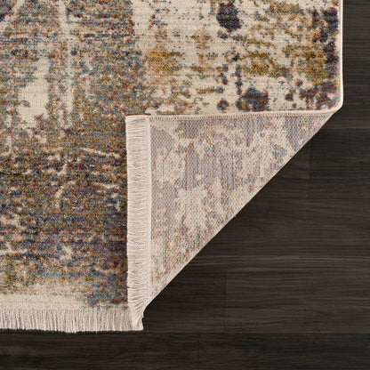 Holi Durable Performance Area Rug Indoor in Gray/Ivory, 4' x 6'