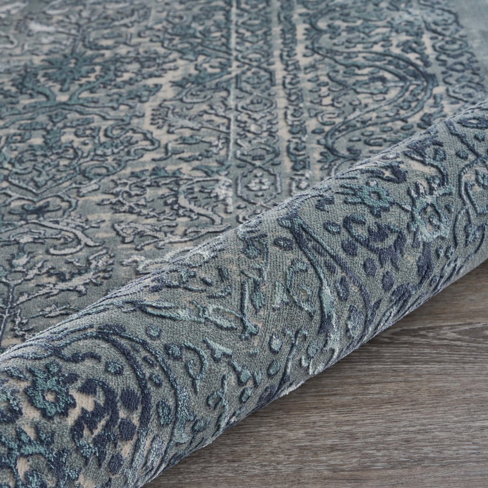 Imagine Durable Performance Area Rug Indoor in Blue/Blue, 9'6" x 13'