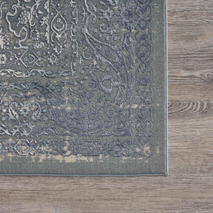 Imagine Durable Performance Area Rug Indoor in Blue/Blue, 9'6" x 13'
