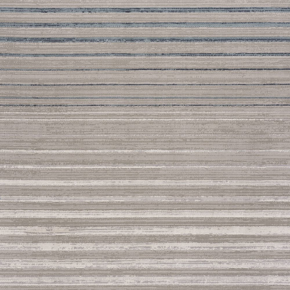 Imagine Durable Performance Area Rug Indoor in Cream/Blue, 2'2" x 7'7"