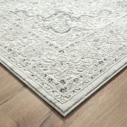 Isabella Performance Blend Area Rug Indoor in Gray, 5' x 7'6"
