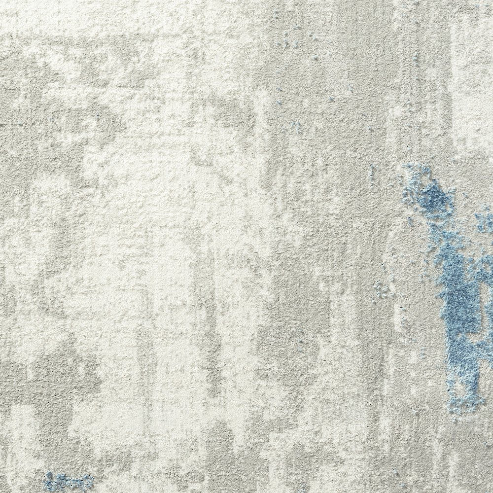 Isabella Performance Blend Area Rug Indoor in Gray/Blue, 2' x 6'