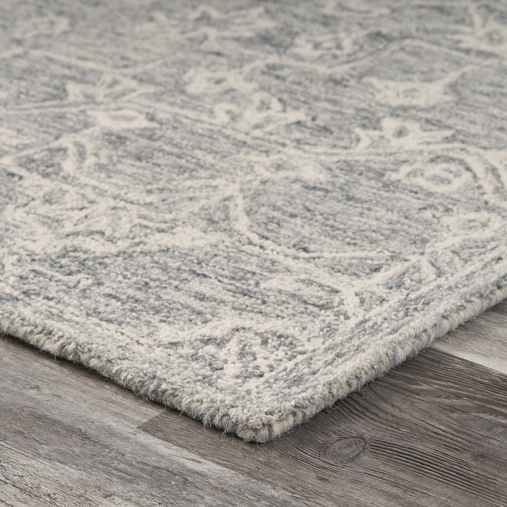 Juniper Wool Area Rug Indoor in Silver/Gray, 7' x 9'