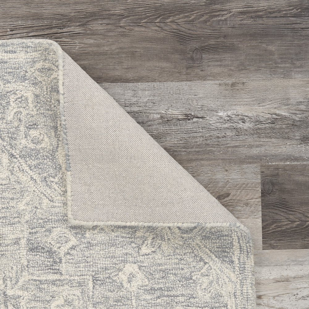 Juniper Wool Area Rug Indoor in Silver/Gray, 7' x 9'