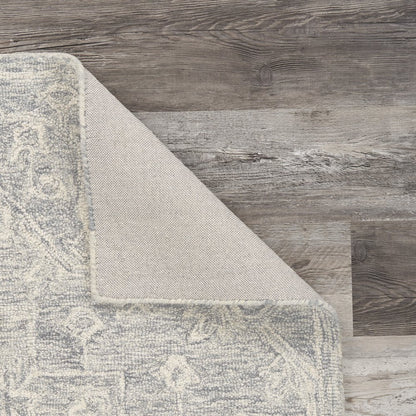 Juniper Wool Area Rug Indoor in Silver/Gray, 7' x 9'