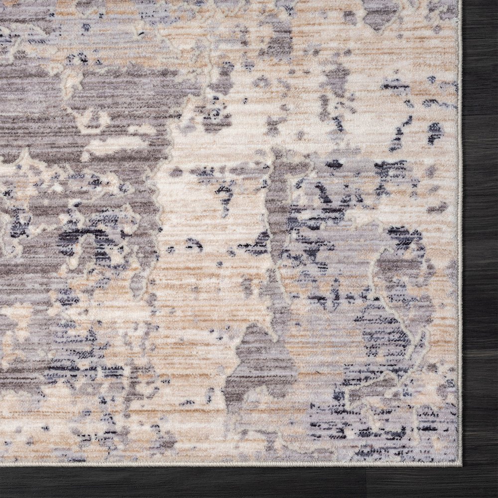 Lancaster Performance Blend Area Rug Indoor in Gray/Blue, 7'9" X 9'9"