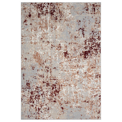 Lanham Durable Performance Area Rug Indoor in Red/Gray, 7'9" x 9'9"
