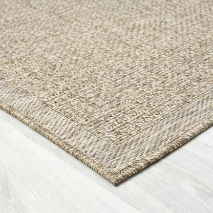 Oslo Modern Solid Brown Indoor Outdoor Area Rug