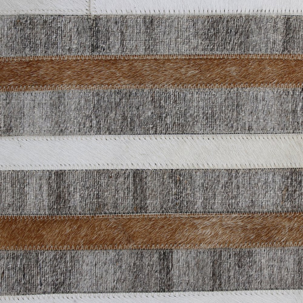 Textured Faux Leather Natural Throw Pillow