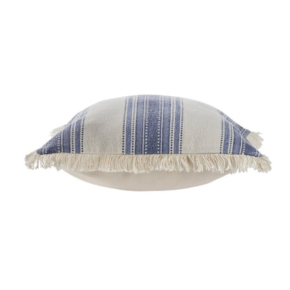 Seashore Cotton Pillow Set of 2 in Blue/White, 18" x 18"