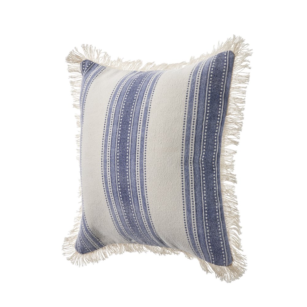Seashore Cotton Pillow Set of 2 in Blue/White, 18" x 18"