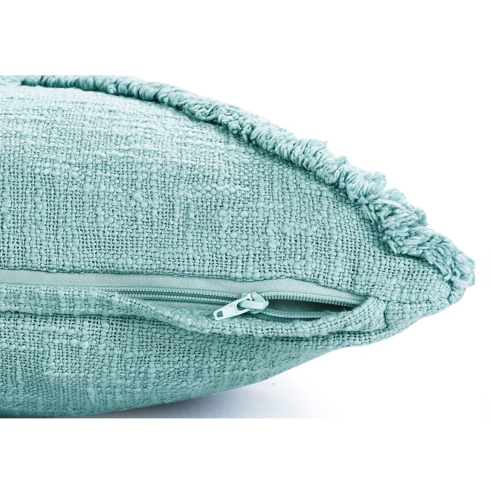Reese Cotton Pillow Set of 2 in Blue, 20" x 20"