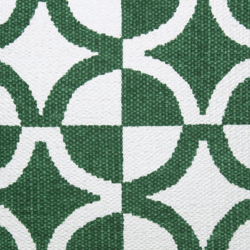 Mindy Cotton Blend Pillow Set of 2 in Green, 20" x 20"