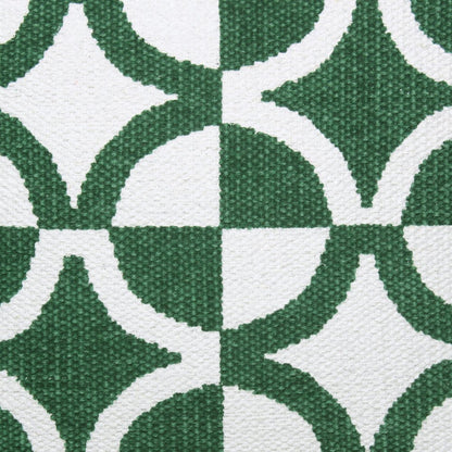 Mindy Cotton Blend Pillow Set of 2 in Green, 20" x 20"