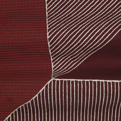 Stacy Garcia  Cotton Poly Filled Pillow in Red/White, 20" x 20"