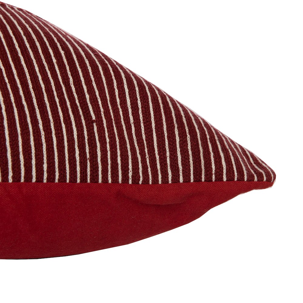 Stacy Garcia  Cotton Poly Filled Pillow in Red/White, 20" x 20"