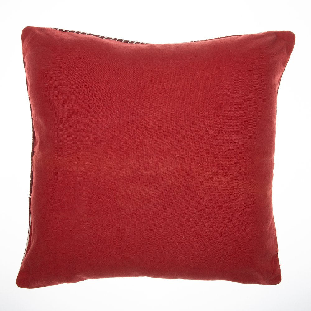 Stacy Garcia  Cotton Poly Filled Pillow in Red/White, 20" x 20"