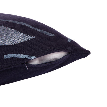 Stacy Garcia  Cotton Blend Poly Filled Pillow in Blue, 20" x 20"