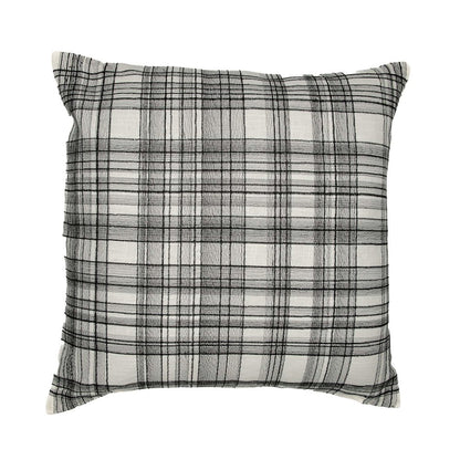 Stacy Garcia  Cotton Blend Poly Filled Pillow in White/Black, 20" x 20"