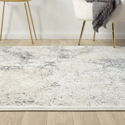 Antalya Durable Performance Area Rug Indoor in Beige/Blue, 7'5" x 9'5"