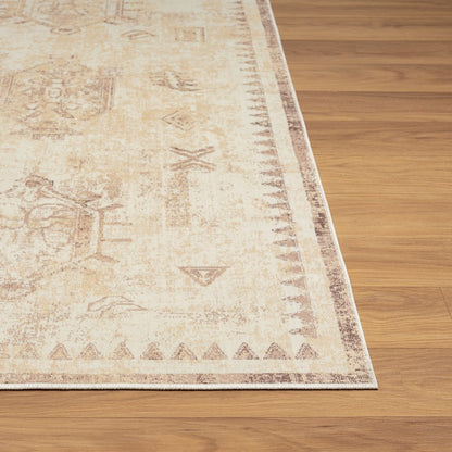 Aria Durable Performance Area Rug Indoor in Beige, 7'10" x 9'10"