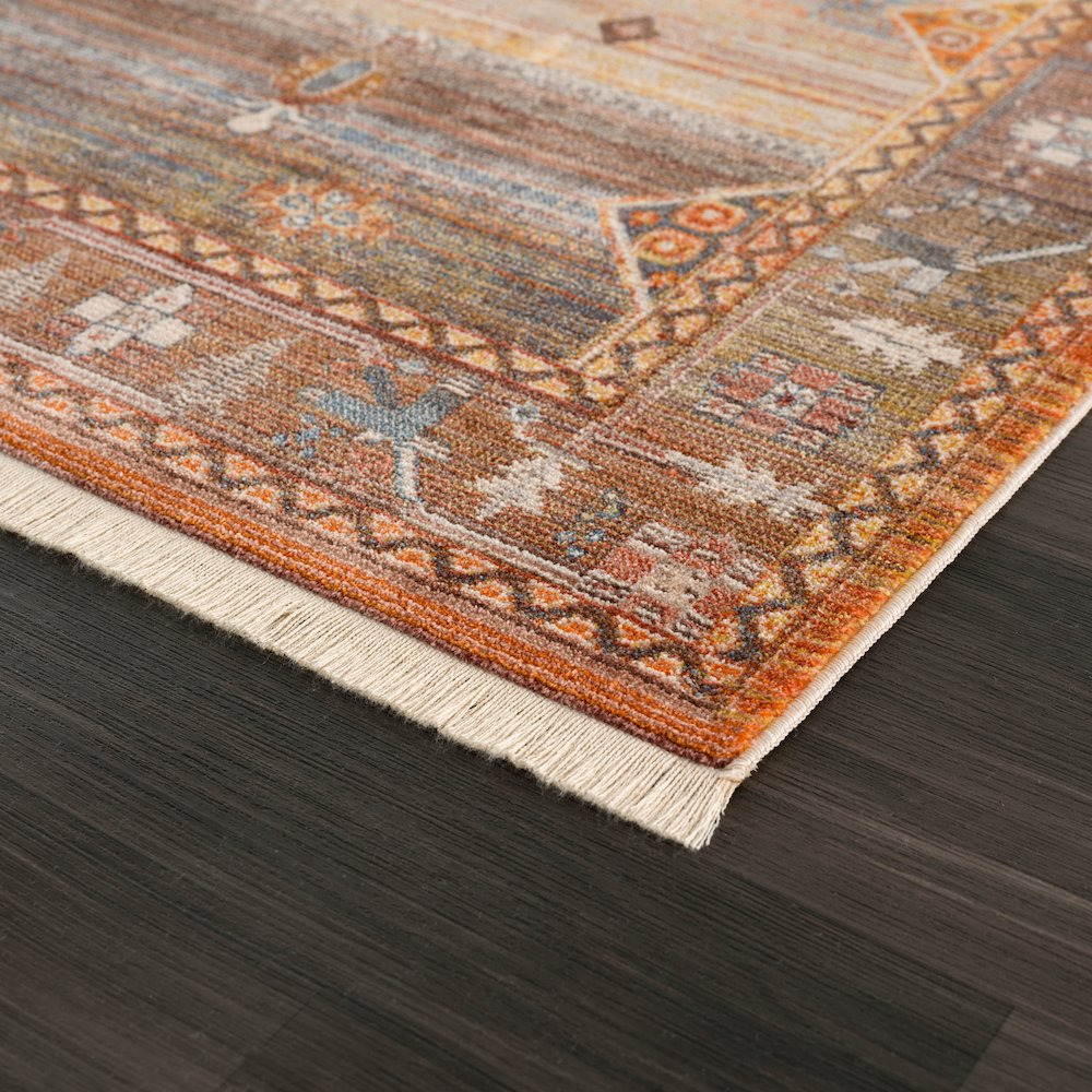 Holi Durable Performance Area Rug Indoor in Brown/Yellow, 5' x 8'