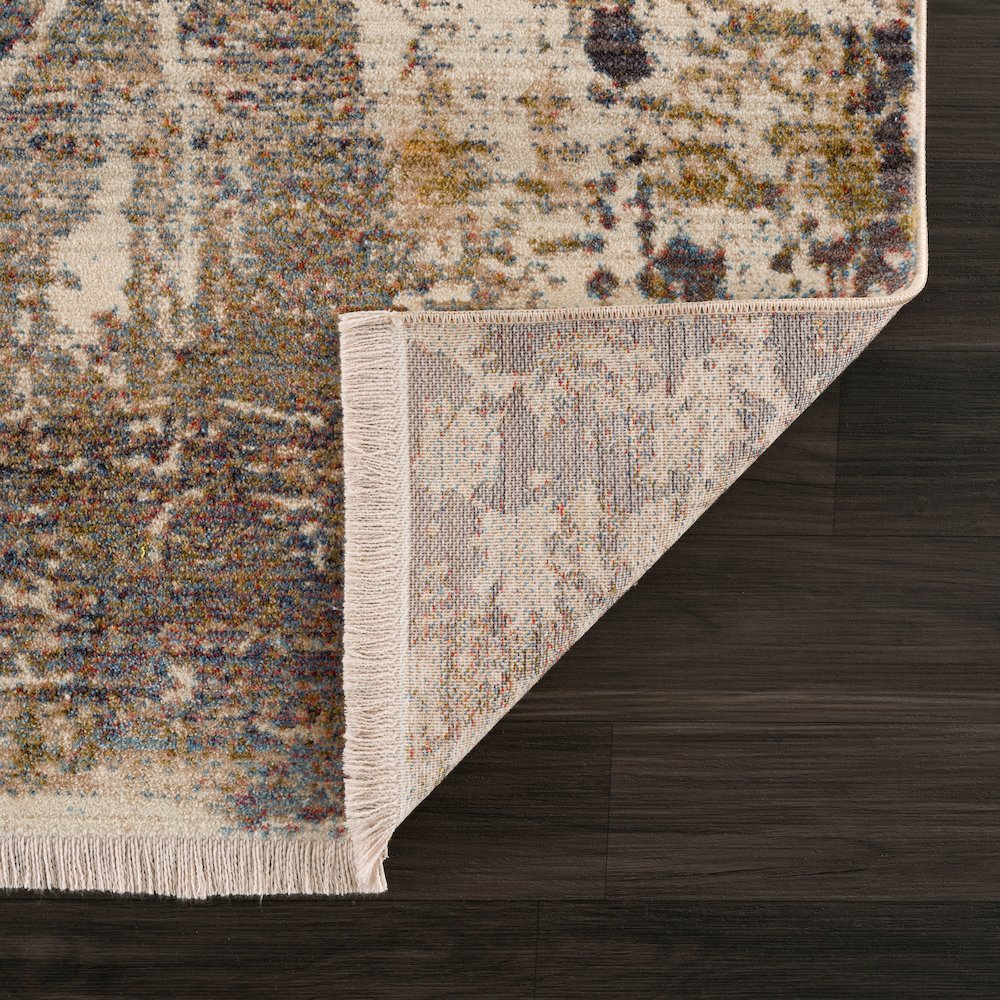 Holi Durable Performance Area Rug Indoor in Gray/Ivory, 5' x 8'