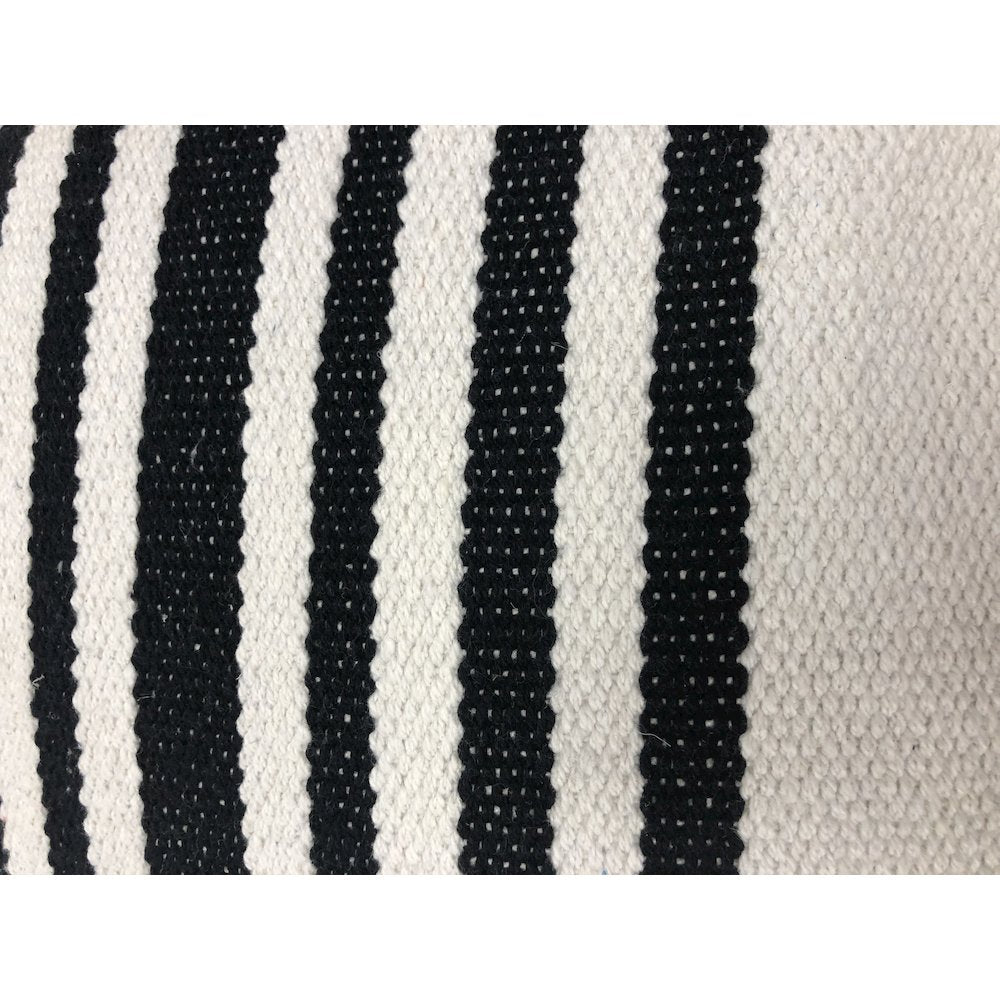 Elevate Cotton Pillow Set of 2 in White/Black, 22" x 22"