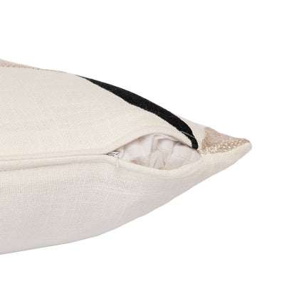 Stacy Garcia  Cotton Blend Poly Filled Pillow in Ivory/Tan, 24" x 24"