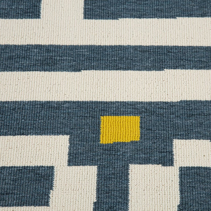 Mapa Durable Performance Area Rug Outdoor in Blue/White, 8' x 9'9"