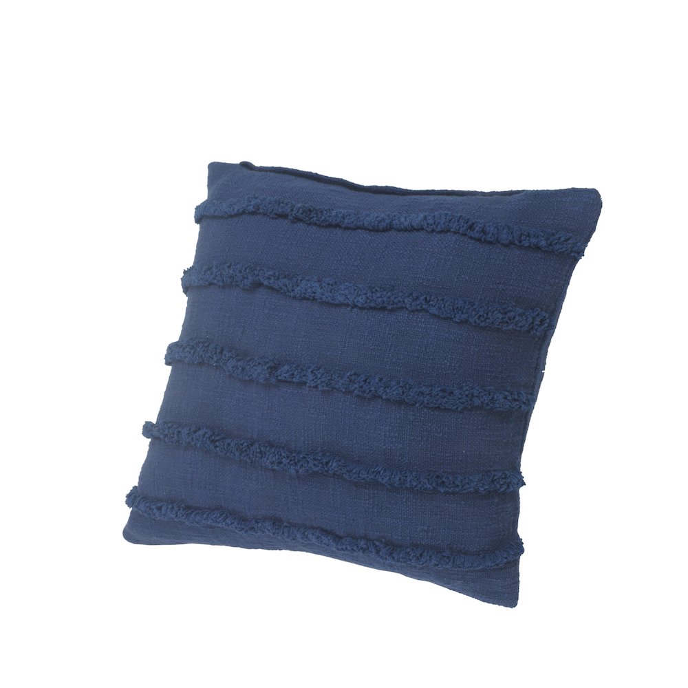 Rory Cotton Pillow Set of 2 in Blue, 20" x 20"