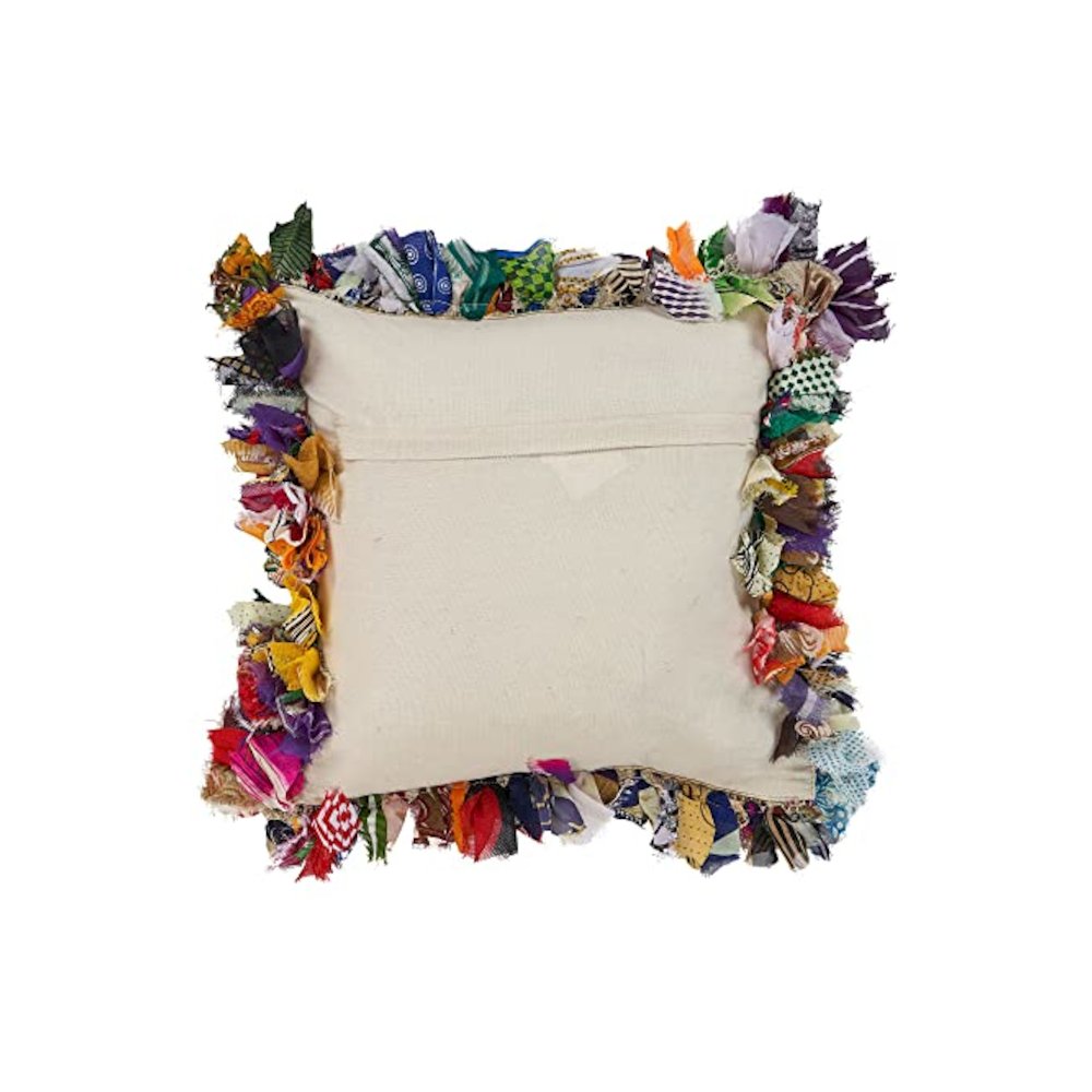Ox Bay Multi Striped Recycled Materials Square 2 Piece Pillow Cover Set