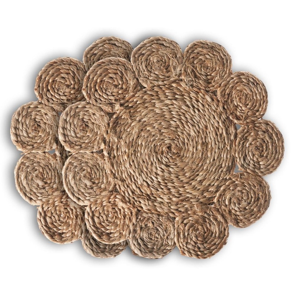 Sunshine Braided Jute Placemats, Set of Two