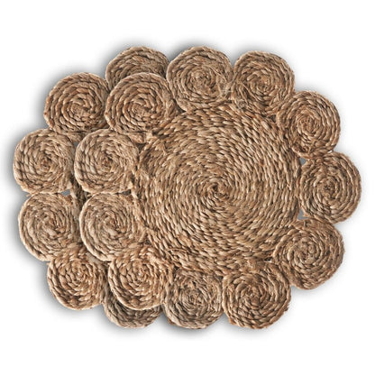 Sunshine Braided Jute Placemats, Set of Two