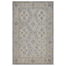 Blue Wool Area Rug With Classic Pattern And Soft Touch For Living Room