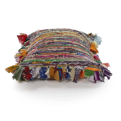 Ox Bay Multi Striped Recycled Materials Square 2 Piece Pillow Cover Set