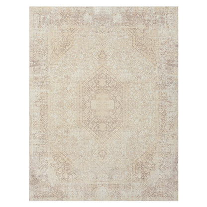 Aria Durable Performance Area Rug Indoor in Beige, 5'3" x 7'