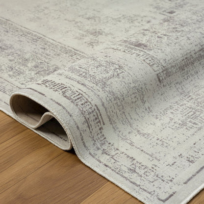 Aria Durable Performance Area Rug Indoor in Gray, 2' x 5'