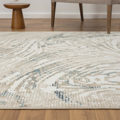Avalon Performance Blend Area Rug Indoor in Gray/Blue, 2'8" x 8'