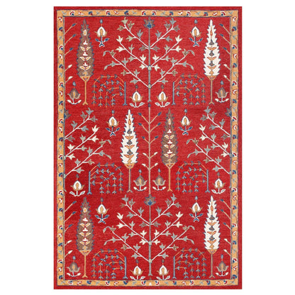 Babylon Wool Area Rug Indoor in Red/Multicolored, 9' x 12'