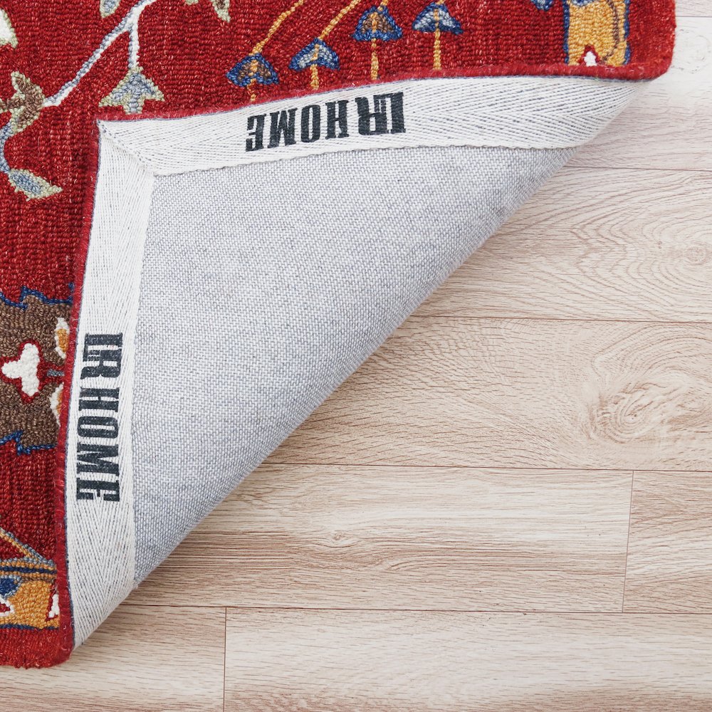 Babylon Wool Area Rug Indoor in Red/Multicolored, 9' x 12'
