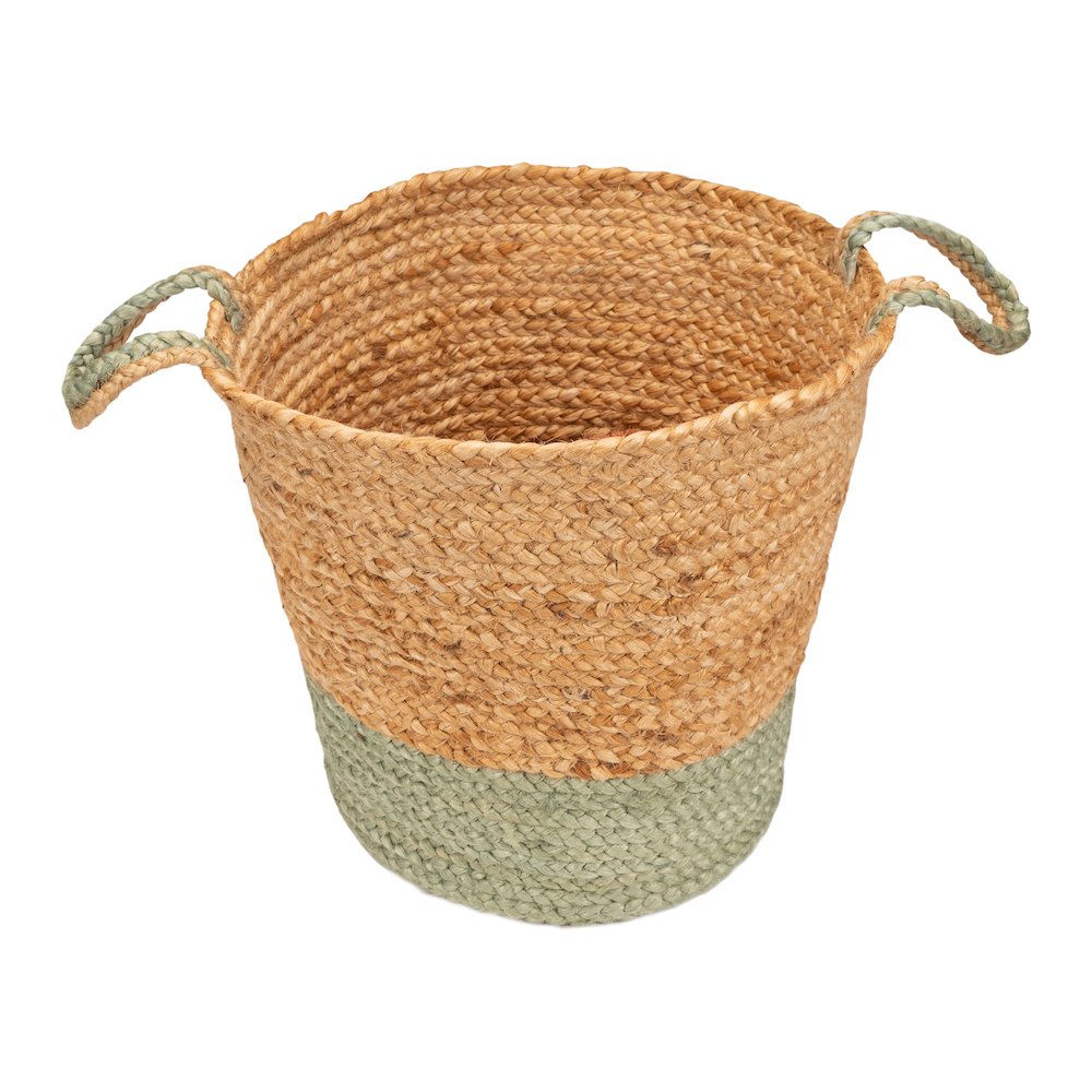 Baskets Jute Indoor Basket in Tan, 17" x 17" x 15"