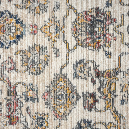Bristol Performance Blend Area Rug Indoor in Gray/Orange, 5' x 7'