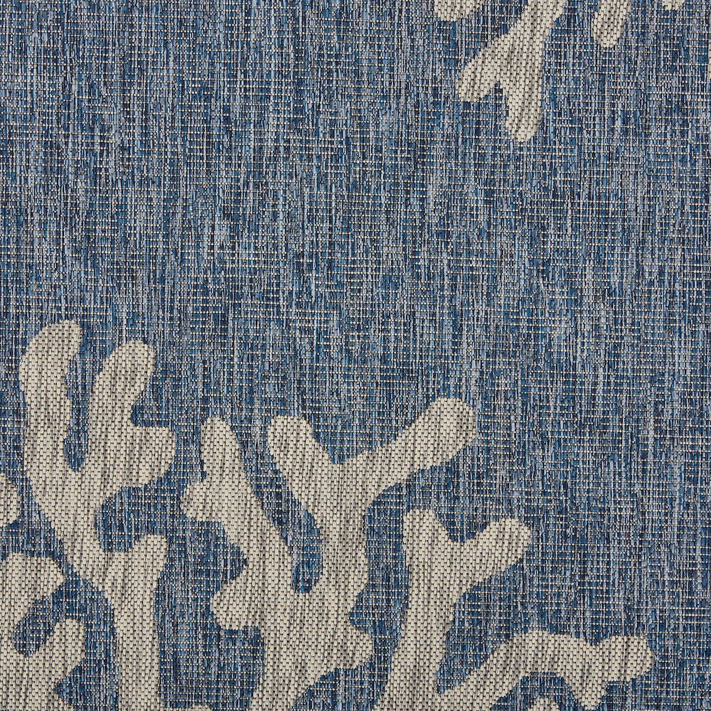 Captiva Durable Performance Area Rug Outdoor in Blue/Gray, 5' x 7'