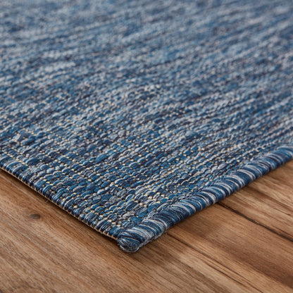 Captiva Durable Performance Area Rug Outdoor in Blue/Gray, 5' x 7'