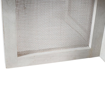 Wyeth Coffee Table White Wash Finish in White, 36" Diameter x 18" H